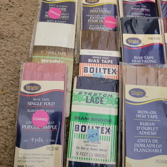 Vintage Lot Of 22 Bias And Hem Tape Wrights Etc - Picture 5 of 5